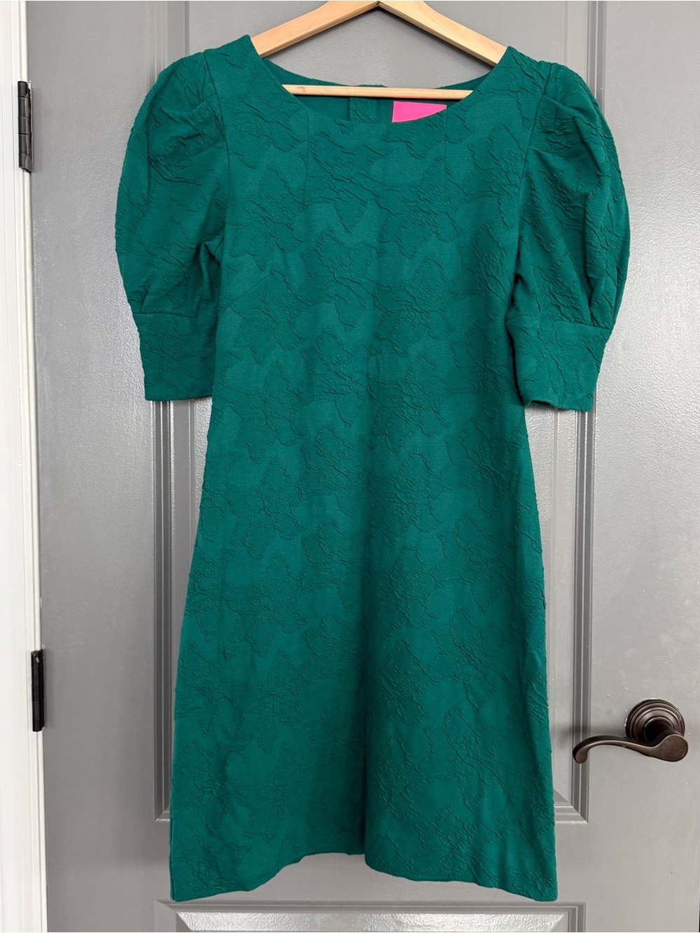 Lilly Pulitzer Hosta Green Knowles Puff Elbow Sleeve Dress